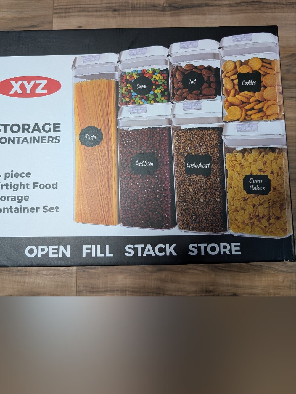 XYZ 14pc Airtight BPA-Free Stackable Containers